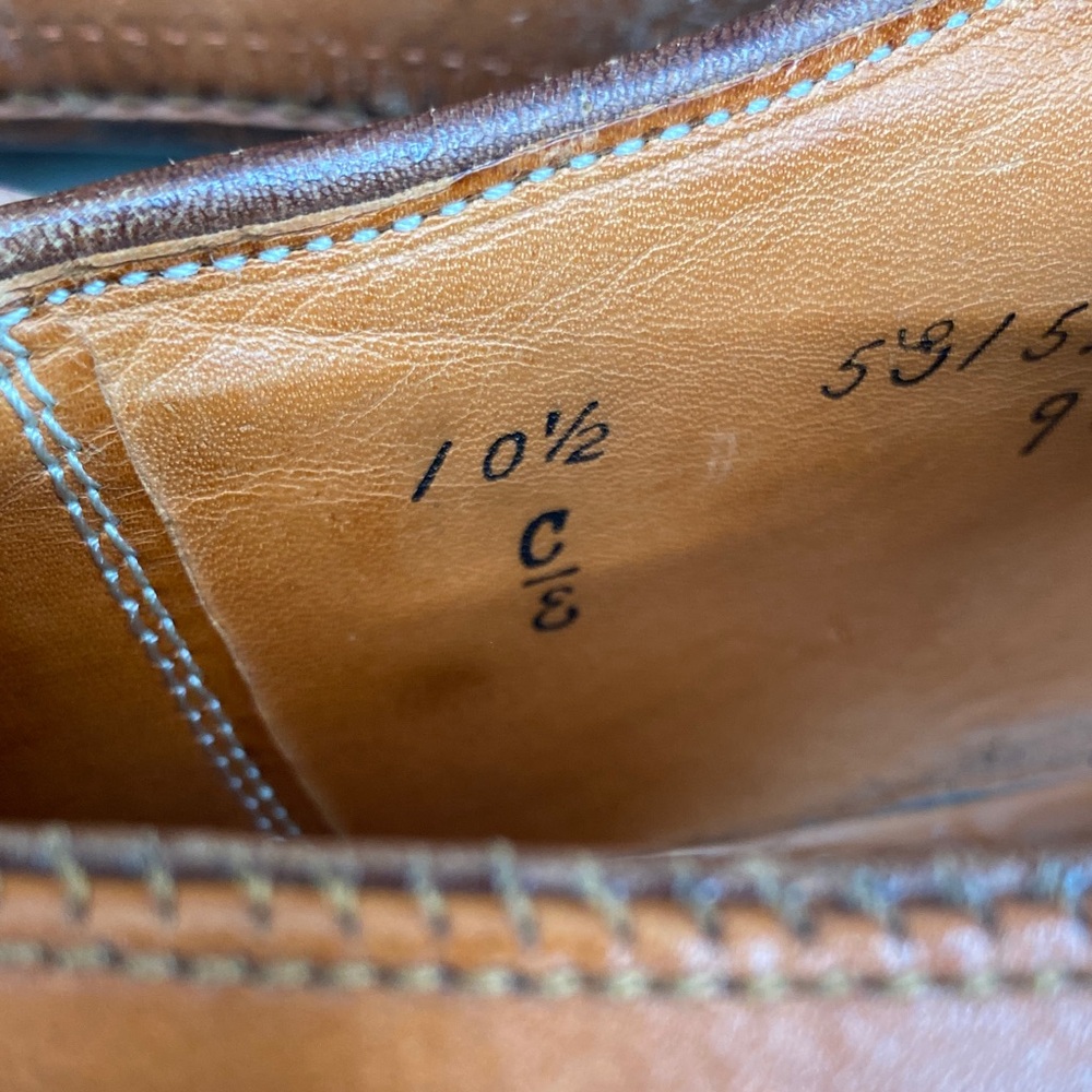 Alden Brown Leather Men's Oxfords (lot 430) - Picture 9 of 13